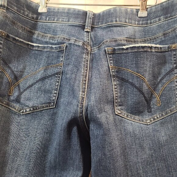 Lincoln Outfitters Ladies Dark Blue Denim Jeans, size 12, tapered legs, "2PAIRS" - Picture 6 of 16